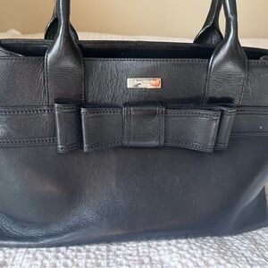 KATE SPADE NY Quinn Villabella Avenue Black Leather Satchel Bag. Barely used.